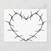 Barbed Wire Heart Briefkaart (Voorkant)