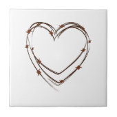 Barbed Wire Heart Tegeltje (Voorkant)