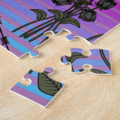 Barbed Wire Heart Wilde Zwarte Rozen Thunder_Cove Legpuzzel (Zijkant)