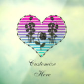 Barbed Wire Heart Wilde Zwarte Rozen Thunder_Cove Raamsticker (Vel 3)