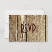 Barbed Wire Hoefijzer Land Westerne RSVP-kaarten RSVP Kaartje (Achterkant)