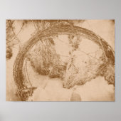 Barbed Wire in Winter Poster (Voorkant)