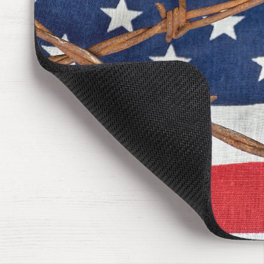 Barbed Wire op vlag Muismat (Hoek)