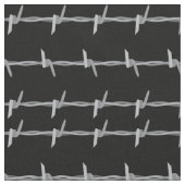 Barbed Wire Pattern op zwart Stof (Close Up)