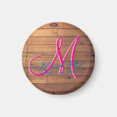 Barbed Wire Ranch Cherry Barn Wall 3d Monogram Magneet (Voorkant)