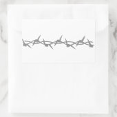 Barbed Wire Rechthoekige Sticker (Tas)