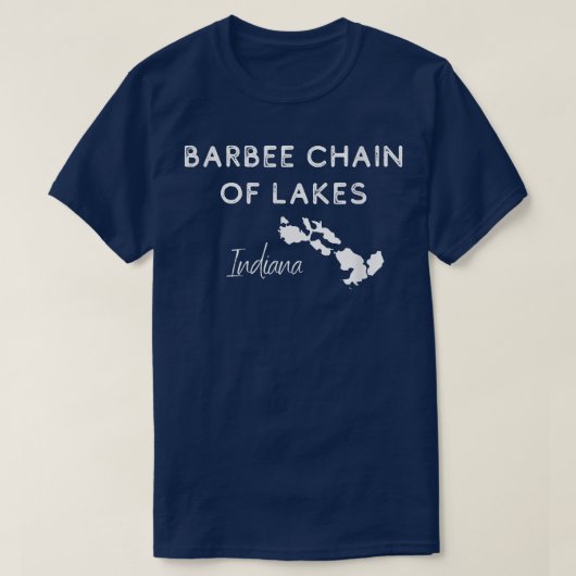 Barbeeeketen van meren Naam van het meer Keten en  T-shirt (Design voorkant)