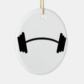 Barbelgewicht Keramisch Ornament (Rechts)