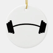 Barbelgewicht Keramisch Ornament (Voorkant)
