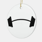 Barbelgewicht Keramisch Ornament (Links)