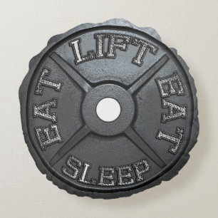 Barbell Bord - Lift, Eat, Slaap Rond Kussen