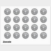 Barbell Bord - Lift Heavy Ronde Sticker (Vel)