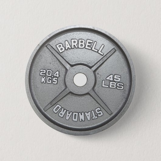 Barbell Bord Ronde Button 5,7 Cm (Voorkant)