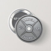 Barbell Bord Ronde Button 5,7 Cm (Voorkant /achterkant)