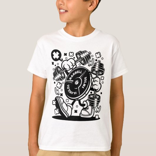 Barbell-bord T-shirt (Voorkant)