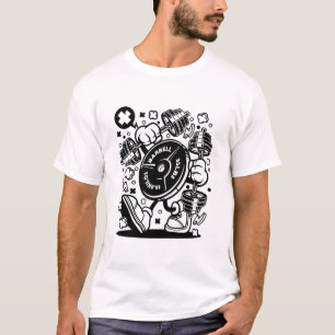 Barbell-bord T-shirt