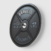 Barbell Bord Wall Clock Grote Klok (Hoek)