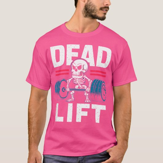 Barbell Botten Skeleton's Lift Challenge T-shirt (Voorkant)