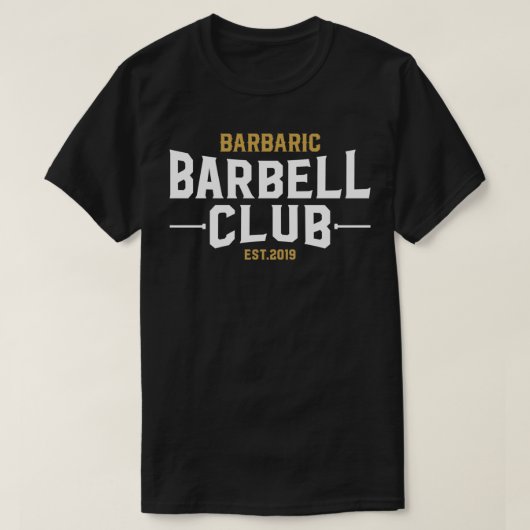 Barbell Club T-shirt (Design voorkant)