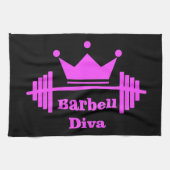 Barbell Diva Gym Towel Theedoek (Horizontaal)