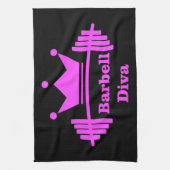 Barbell Diva Gym Towel Theedoek (Verticaal)