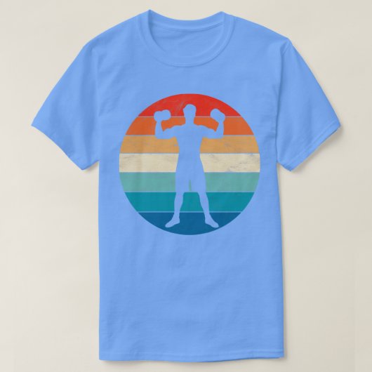 Barbell en dumbbell workout t-shirt (Design voorkant)