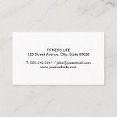 Barbell | Fitness Logo Visitekaartje (Achterkant)