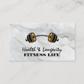 Barbell | Fitness Logo Visitekaartje (Voorkant)