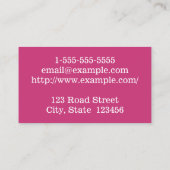 Barbell Fitness Trainer Visitekaartje (Achterkant)