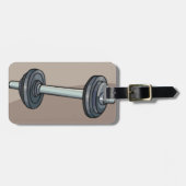 Barbell Gewichtheffen Gym Fitness Lover Bagagelabel (Voorkant horizontaal)