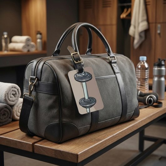 Barbell Gewichtheffen Gym Fitness Lover Bagagelabel