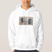 Barbell Gewichtheffen Gym Fitness Lover Hoodie (Voorkant)