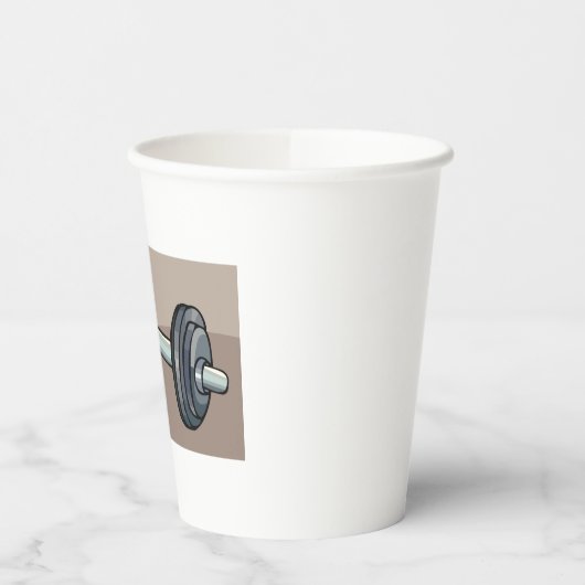 Barbell Gewichtheffen Gym Fitness Lover Papieren Bekers (Links)