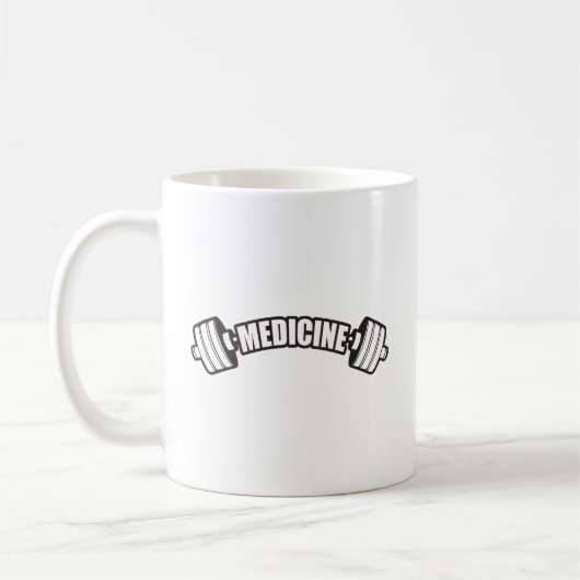 Barbell - IJzergeneeskunde - Gewicht Liften Gym Koffiemok (Links)