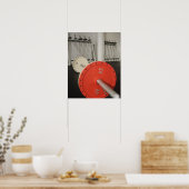 Barbell in gym poster (Keuken)