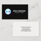 Barbell Logo | Gezondheidszorg Visitekaartje (Voorkant / Achterkant)