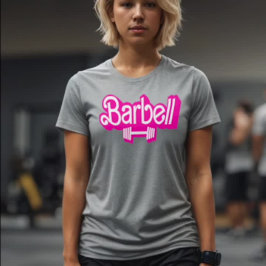 Barbell Meisje vrouwen t-shirt