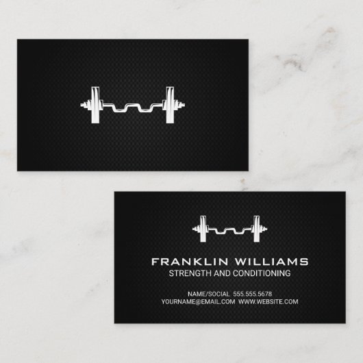 Barbell | Personal Trainer Visitekaartje (Voorkant / Achterkant)