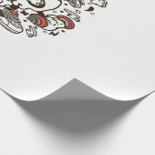 Barbell Skull Head Cadeaupapier (Hoek)