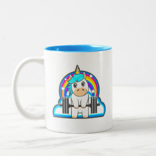 Barbell Unicorn mok voor de fitness van vrouwen