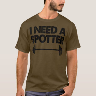 Barbell Weightlift Spotting uitwerken, ik heb een T-shirt