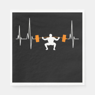 Barbell Weightlifting Heartbeat Bodybuilding Cool Servet