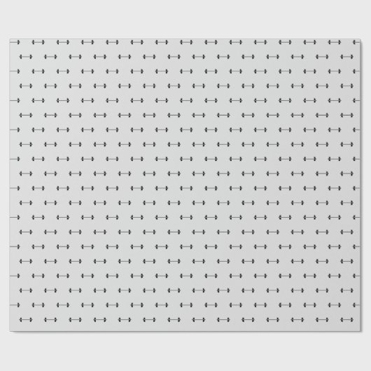 Barbell workout gym silhouette  cadeaupapier (Vlak)