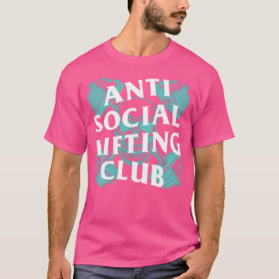 Barbells gekruiste schedel (Mint) T-shirt