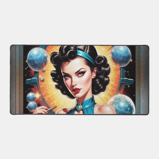 Barbenheimer Retro Fusion Atomic Age Mode Bureaumat (Voorkant)