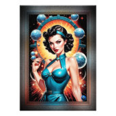 Barbenheimer Retro Fusion Atomic Age Mode Foto Afdruk (Voorkant)