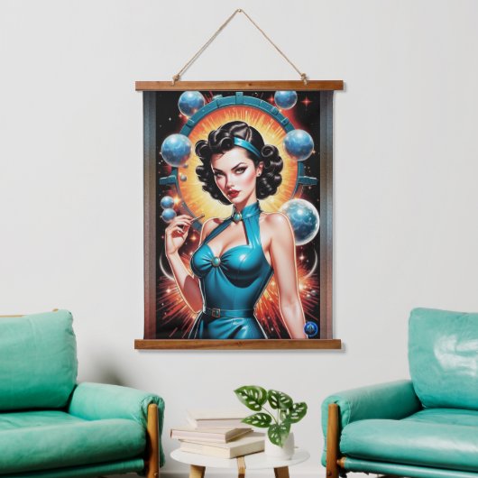 Barbenheimer Retro Fusion Atomic Age Mode Hangend Wandkleed (Woonkamer)