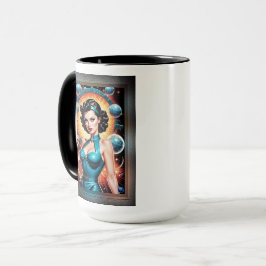 Barbenheimer Retro Fusion Atomic Age Mode Mok (Voorkant links)