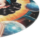 Barbenheimer Retro Fusion Atomic Age Mode Snijplank (Hoek)