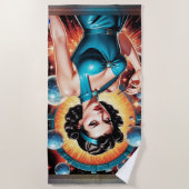 Barbenheimer Retro Fusion Atomic Age Mode Strandlaken (Voorkant)